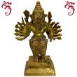 Ganesha 16 hands (Veeraganapati) in Brass