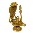 Shivling with Sheshnag Trishul in Brass