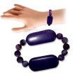 Bracelet in Purple Color Onyx Gemstone