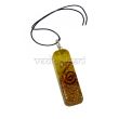 Yellow Orgone Pipe Chakra Pendant