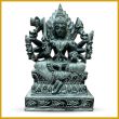 Amman 8 Hands Statue/Idol for Puja in Green Stone