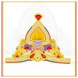 Beautiful Zardosi Zari Handmade Mukut For Bhagwanji Devi maa Idols