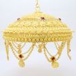 Devi Ka Chattra / Umbrella for Decor of Maa Durga in Golden Finish