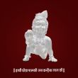 Tiny Little Krishna Childhood Laddu Gopal in Silver