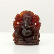 Lord Ganesh, Ganapati Murti in Natural Gomedh Hessonite Gemstone