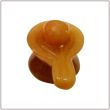 Shivling in Orange Jade Gemstone - 80 gms