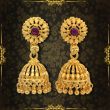 Jhumka (Earing) Jewelry for Lakshmi Mukhavata Shringar Decoration