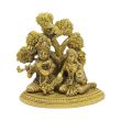 Idol of Radha Krishna Under Tree in Brass 