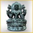 Goodess Mahalakshmi Idol with 4 Hands Idol in Green Stone