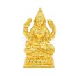 Goddess Lakshmi Idol in Pure Silver - Gold Polish