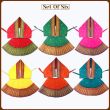 Set of 6 Lehanga Dress for Devi Maa Idols Decor and Shringar