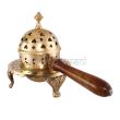 Lobandan in Brass with Wooden Handle