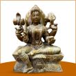 Mother of God Mariamman Statue, Idol in Brown Stone