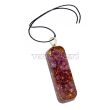 Violet Onyx Orgone Pipe Chakra Pendant