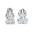 Auspicious Lord Ganesha Goddess Lakshmi Idol in Parad (Mercury) - 1 kg