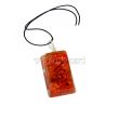 Red Onyx Orgone Rectangle Pendant