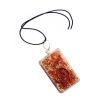 Red Jasper Orgone Rectangle Pendant