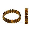 Tiger Eye Gemstone Bracelet - Oval shape