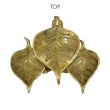 Pipal Leaf Shape Tri Puja Diya in Brass