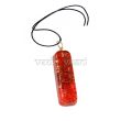 Carnelian Orgone Pipe Chakra Pendant