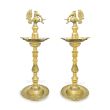 Aarti Pooja Samay Oil Lamp in Brass - Big - Set of 2