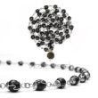 Shaligram Mala In German Silver - Oval Beads