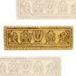 Lord Vishnu Shanku, Naamam, Chakra with Maruti and Garuda Wall Mounts panel