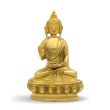 Buddha Statue in Shining Gold Brass