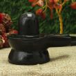 Banalingam, Shivaling for Temple Puja in Pure Natural Black Stone