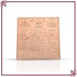 Shree Ashta Lakshmi Yantra in Copper - 3x3 inches