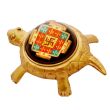 Ganesha Yantra on Turtle in Brass Metal