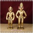 Shri Vithal Rukmini Exclusive Brass Art Work Crafted Statue Masterpiece