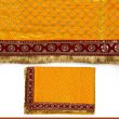 Yellow Puja Aasana for Prayer with Fancy Border - 1 meter