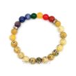 Seven (7) Chakra Bracelet with Yellow Jasper Stone