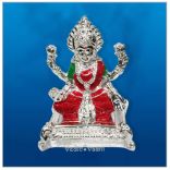 Laxmi  in white metal ( Silver Polish )