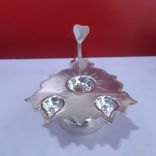 Aarti Diya Oil Lamp in Pure Silver 