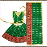 Goddess Murti Lehenga, Choli, Patka for Idol/Murtis - 9 inches