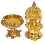 Kuber Lakshmi Diya in Brass