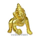 Ladoo Gopal in brass