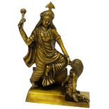 Baglamukhi Ma idol - Mahavidya Shri Baglamukhi Brass Devi Sculpture 