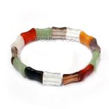 Bracelet in Mix Agate Damroo Shape