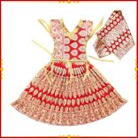 Dress for Matarani with Lehenga Patka & Choli for Statue - 12 inches