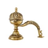 Dhooni Dhoop Loban Dani Holder Heavy Antique Brass Stand