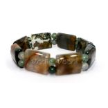 Fluorite Bracelet in Rectangle Beads