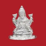 Goddess Mahalakshmi Sculpture in Pure Silver