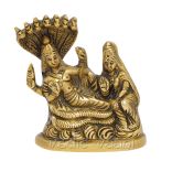 Brass Idol of Lord Vishnu with Goddess Lakshmi