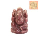 Ganesha in lepidolite Gemstone