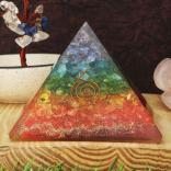 Chakra Layer Onyx Orgone Energy Pyramid