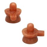 Shivalingam / Banalingam in Red Jade Natural Stone