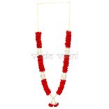 Red Rose Bride and Groom Wedding Garland (Mala)